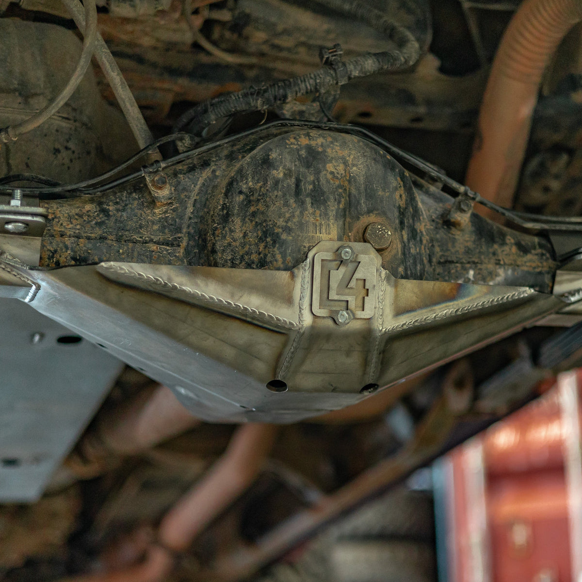 C4 Fabrication Tacoma Rear Differential Skid Plate / 2nd Gen / 2005-2015