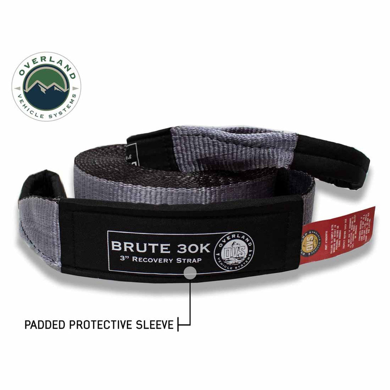 Tow Strap Gray With Black Ends & Storage Bag