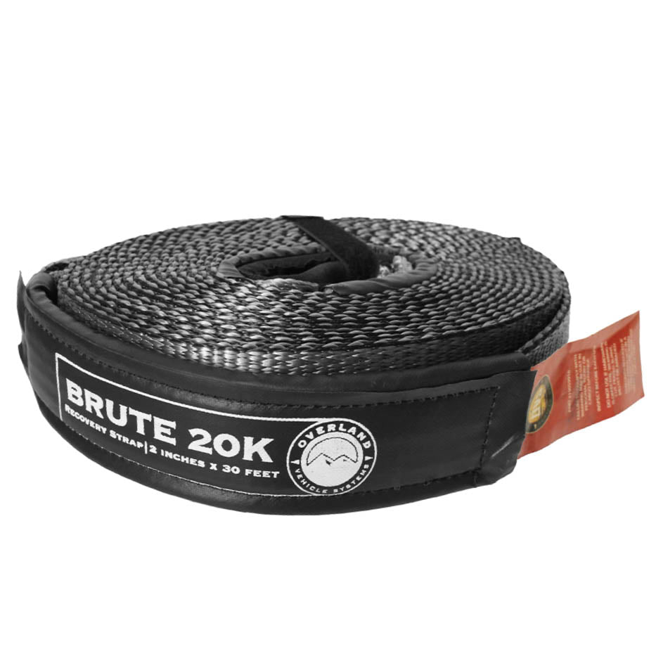 OVS Brute recovery tow strap with padded sleeve and storage bag