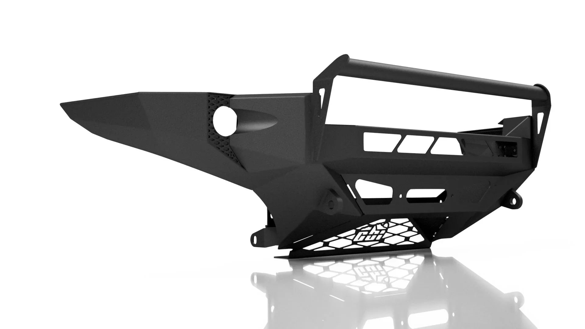 Steel front bumper for Toyota 4Runner 2020-2021, Baja style, off-road accessory, black