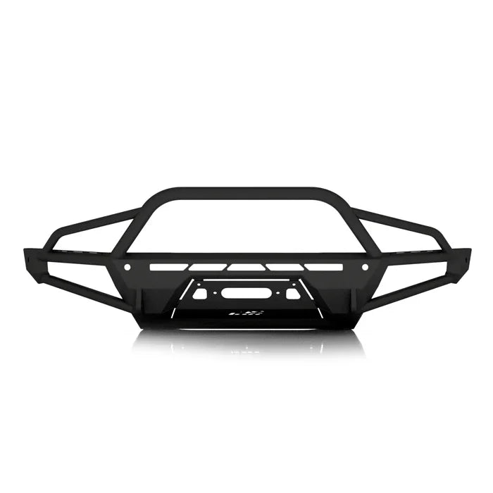 Toyota Tundra Baja Hybrid front bumper, steel off-road truck accessory, black finish