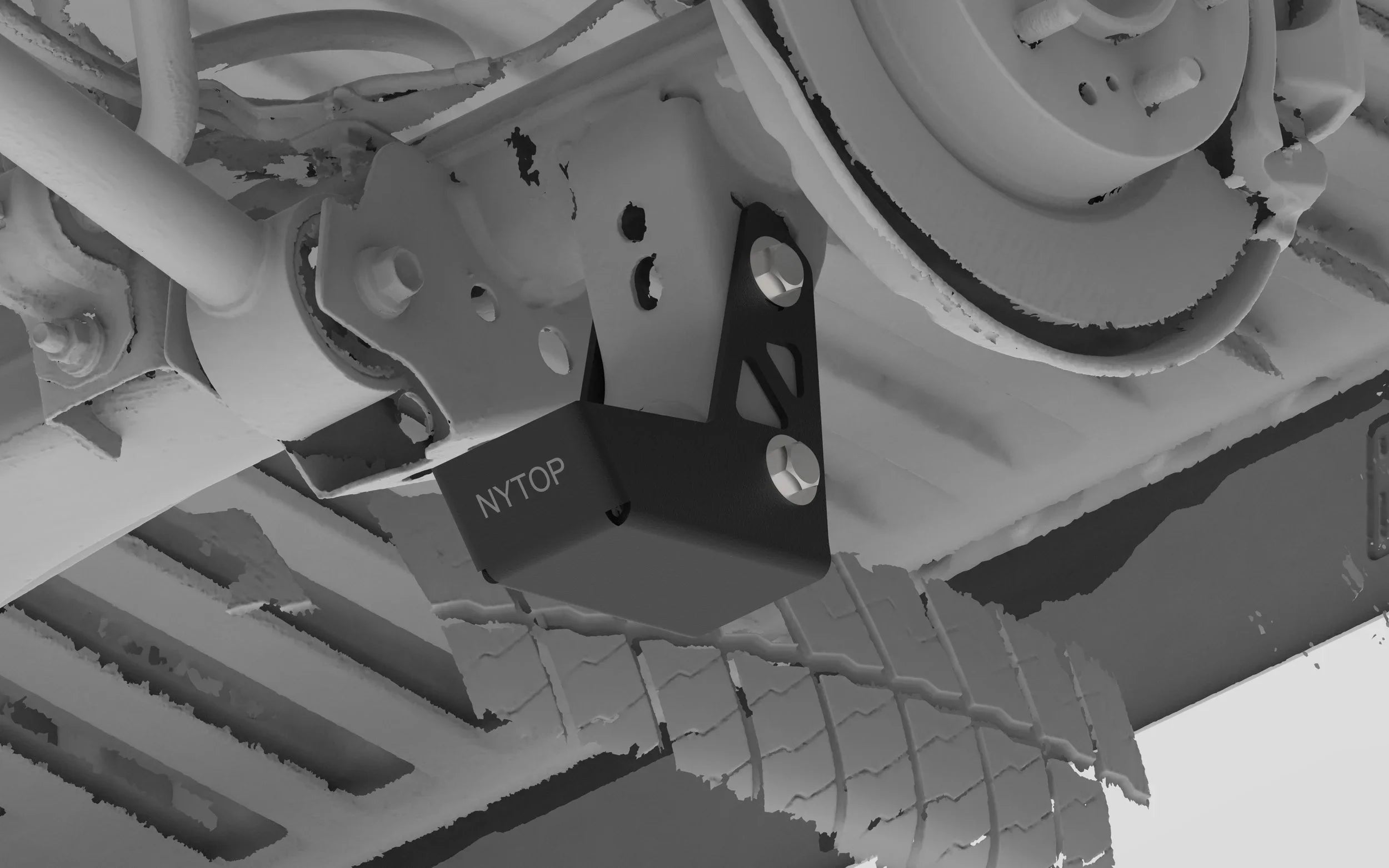 2024-Current Toyota Tacoma Rear Shock Mount Skid Plate Kit