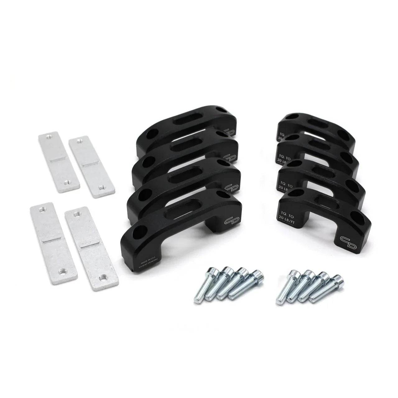 Black billet tie down anchors kit with hardware for Toyota Tundra truck bed