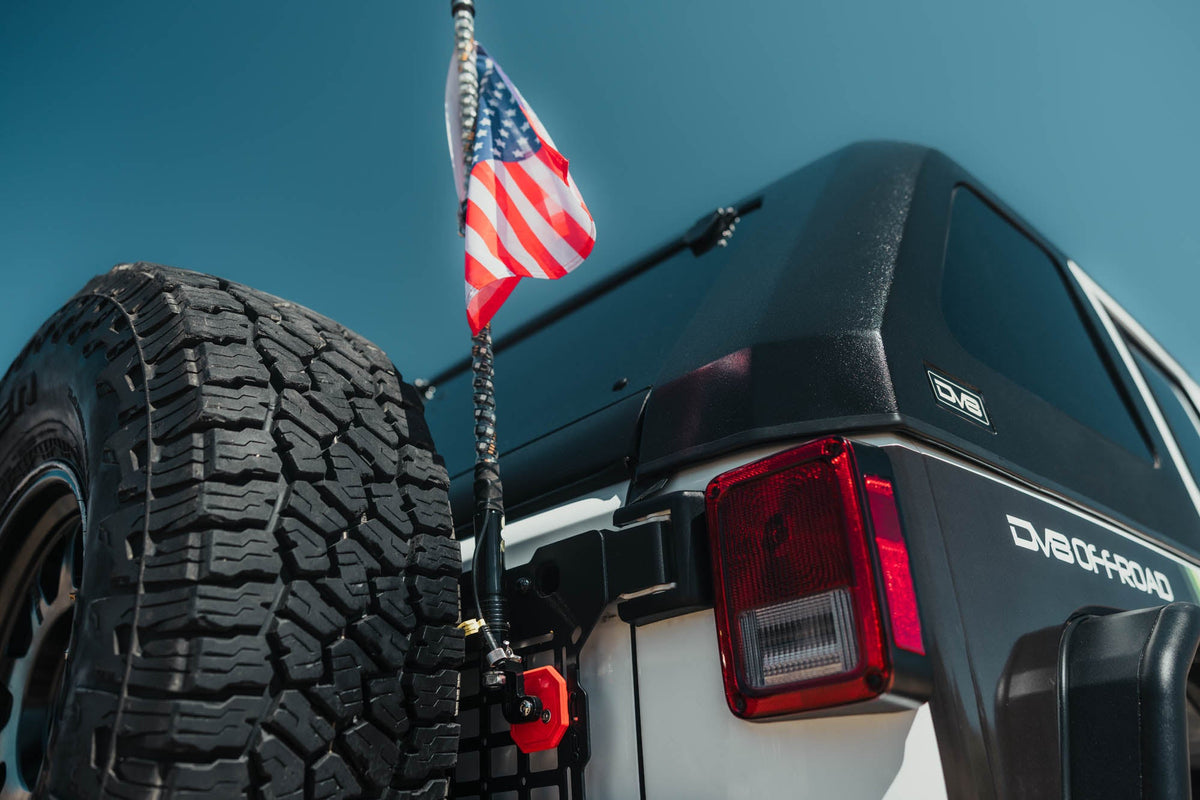DV8 Offroad molle adjustable antenna and whip mount for universal fit
