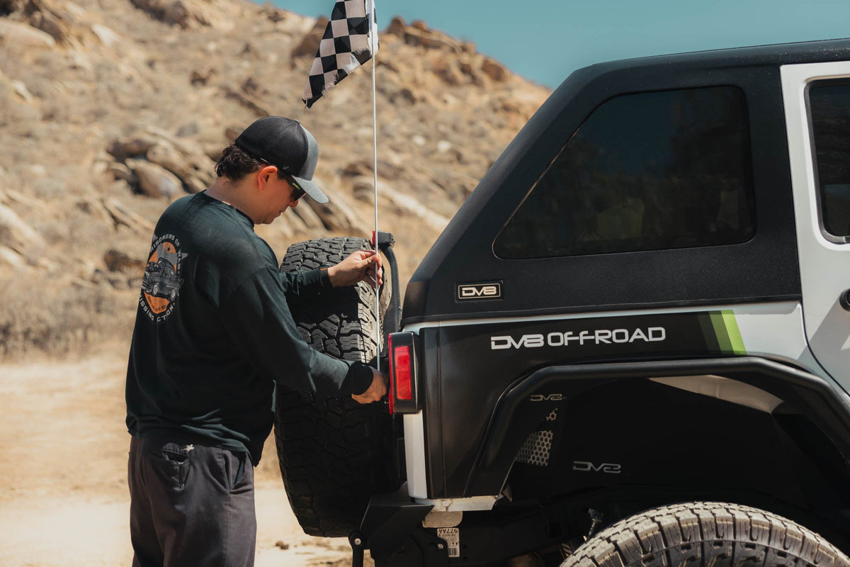 DV8 Offroad molle adjustable antenna and whip mount for universal fit