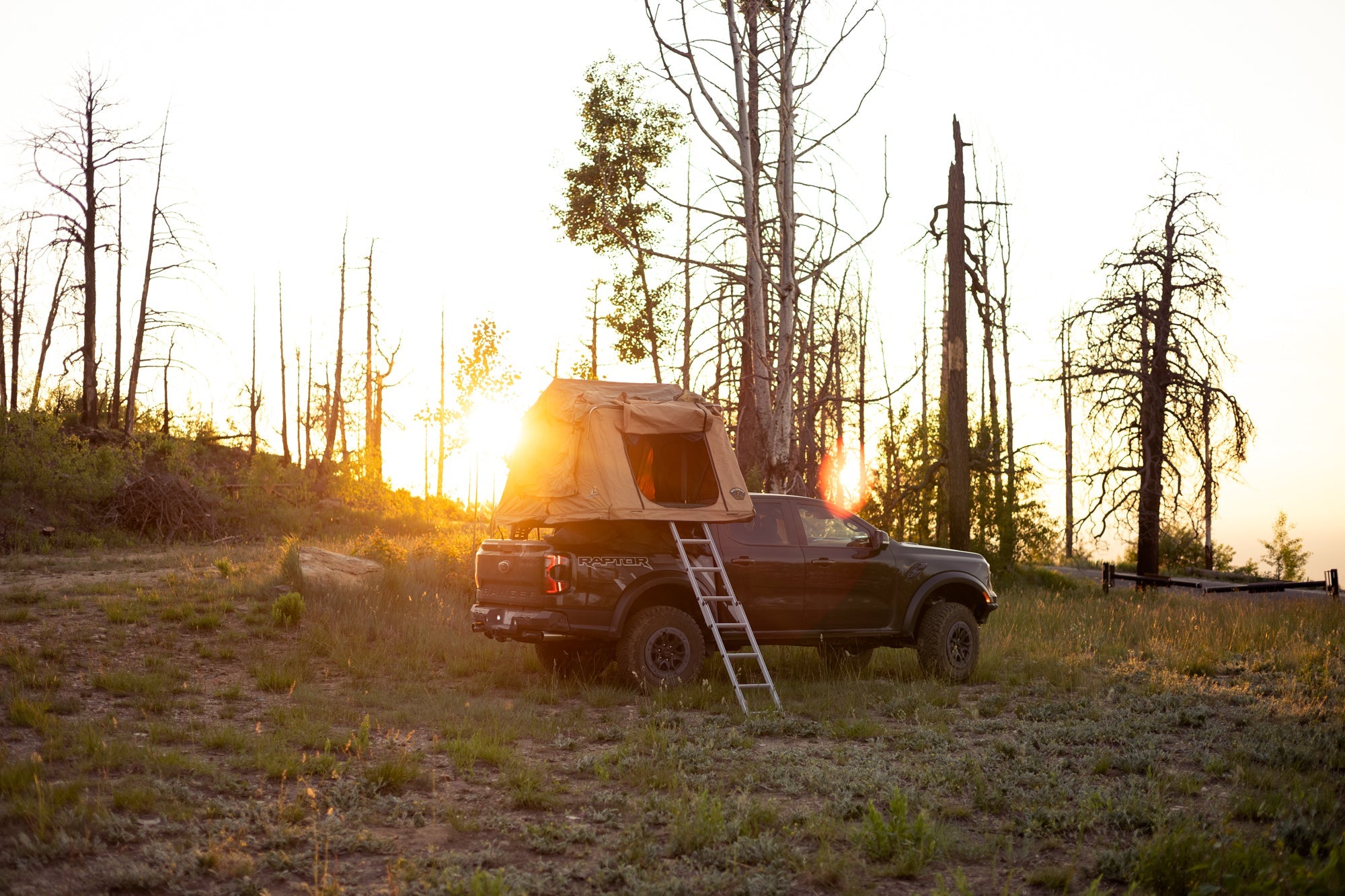 Universal-Truck-Bed-Rack-Cargo-Rails-w-roof-top-tent-3 - NVMOS