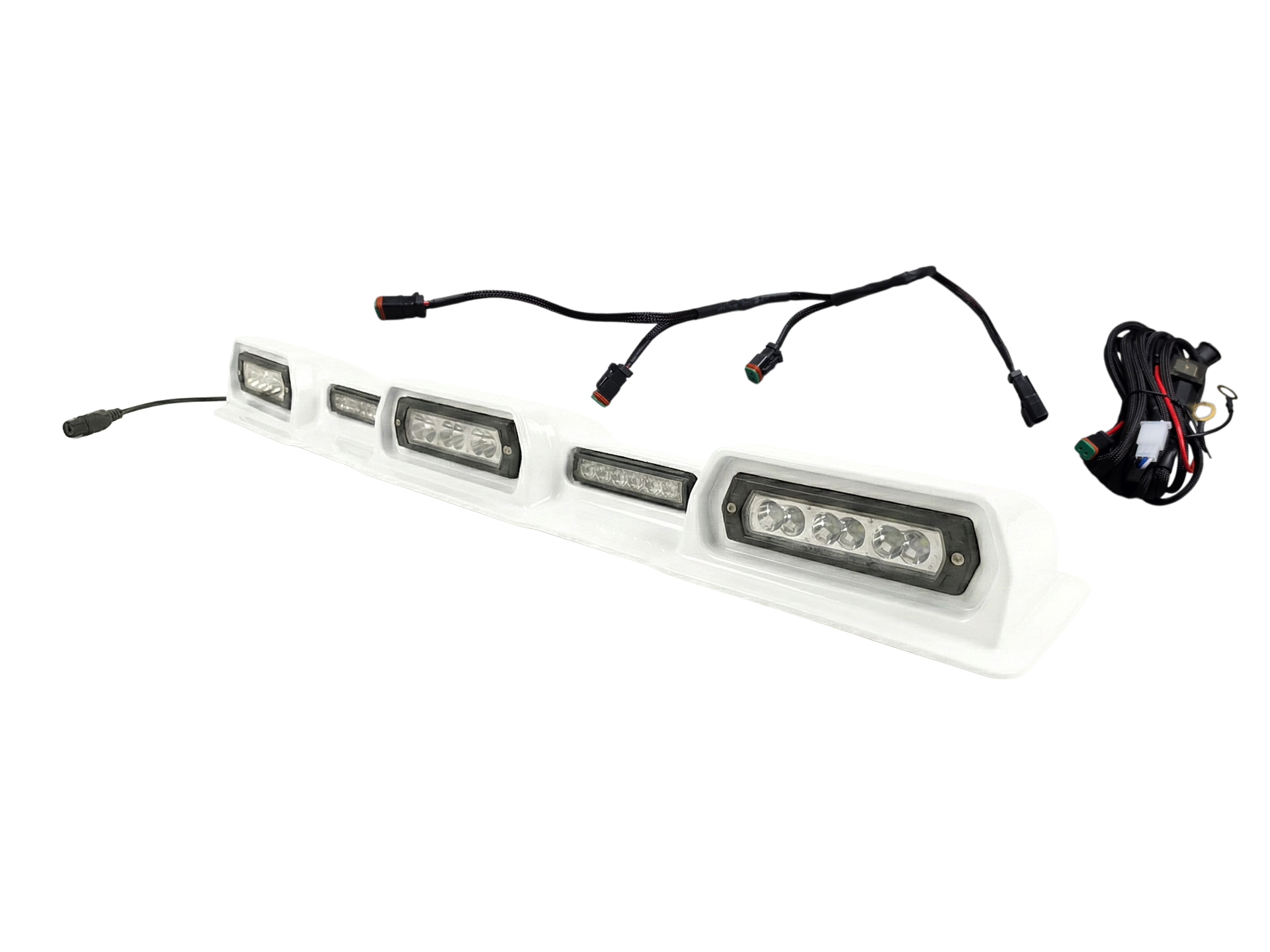 2024-2026 Toyota Tacoma PRO Integrated Roof Visor & Light System – Aero Housing with High-Output LED Light Bars & Dual-Color Markers