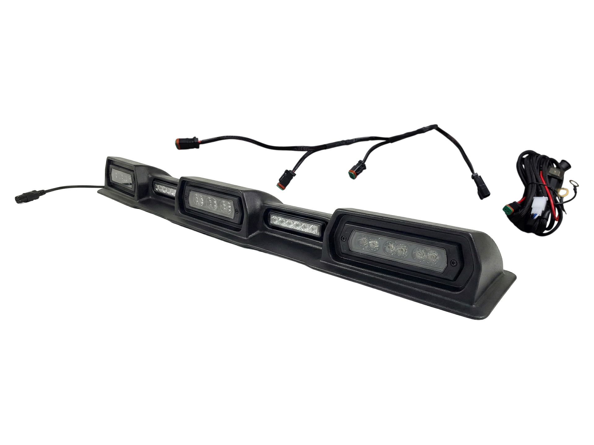 2024-2026 Toyota Tacoma PRO Integrated Roof Visor & Light System – Aero Housing with High-Output LED Light Bars & Dual-Color Markers