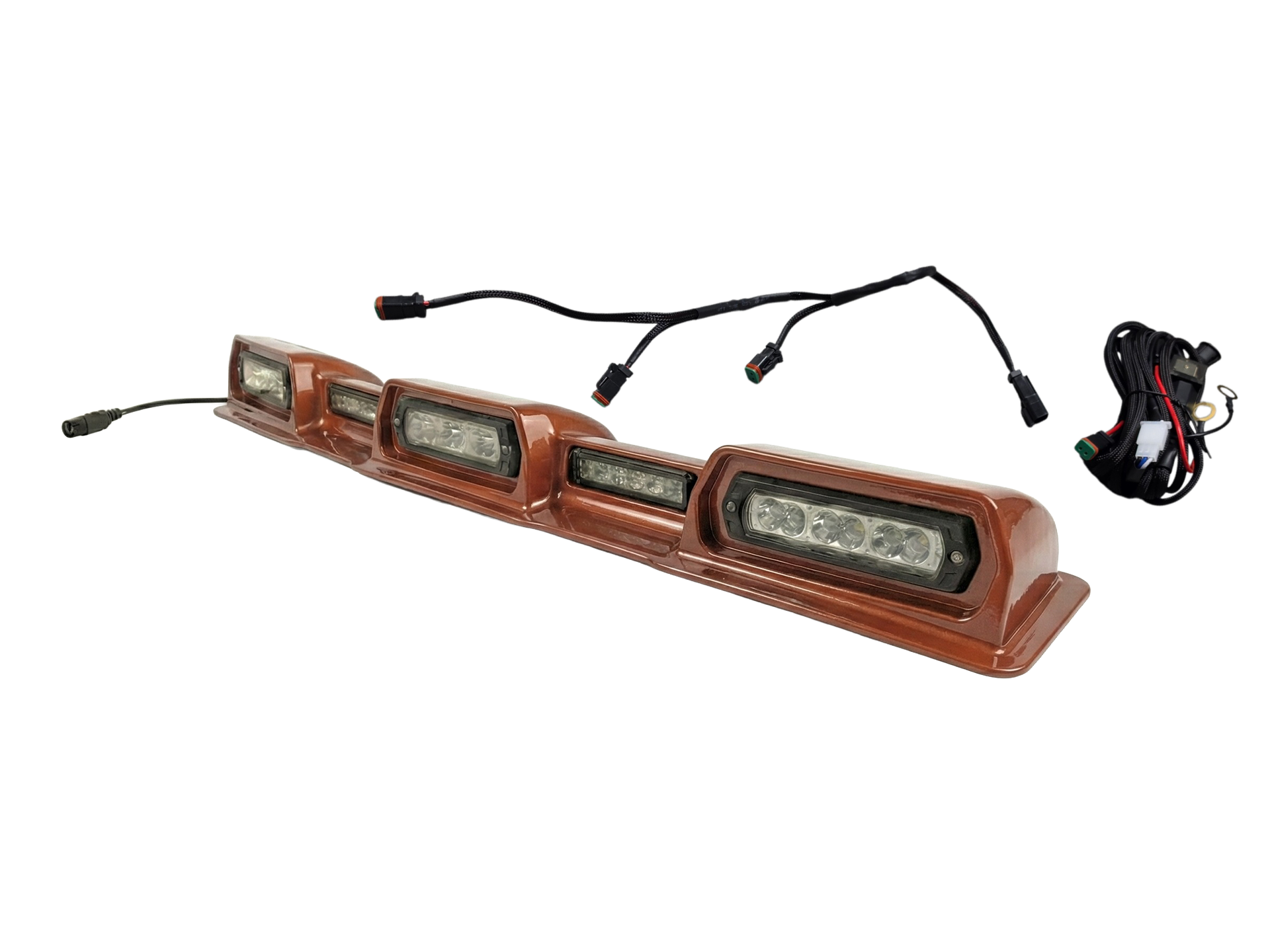 2024-2026 Toyota Tacoma PRO Integrated Roof Visor & Light System – Aero Housing with High-Output LED Light Bars & Dual-Color Markers