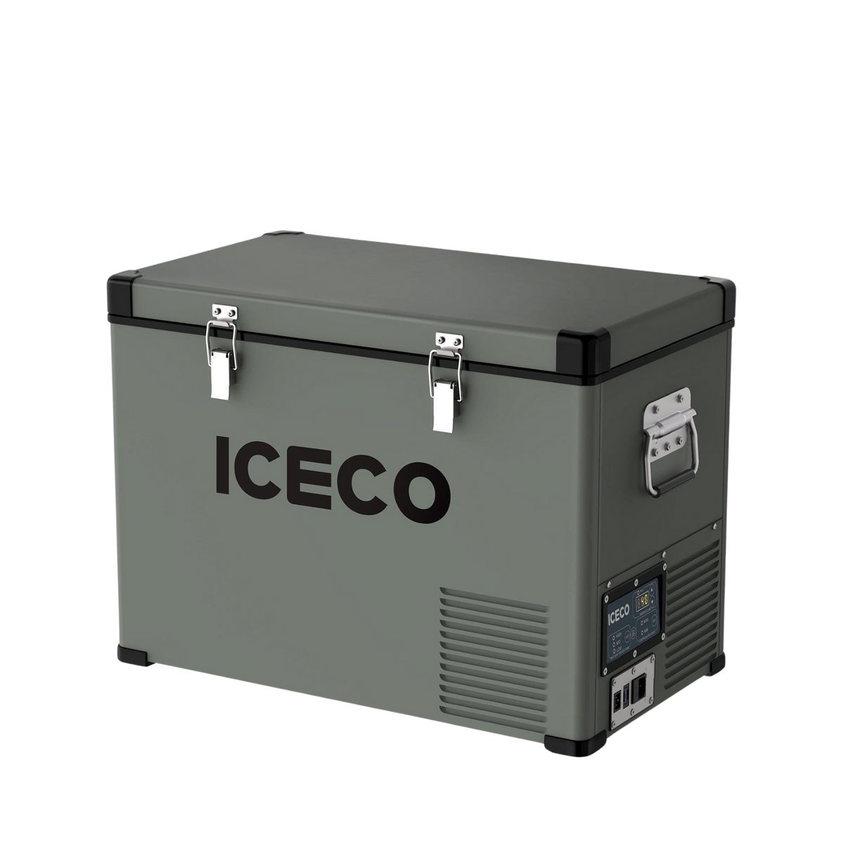 ICECO VL45 single zone fridge freezer in olive