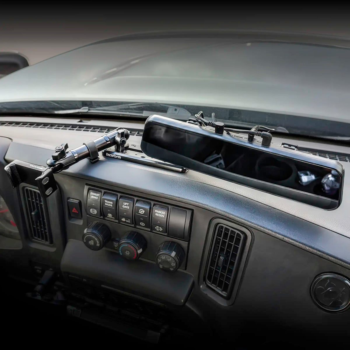 Tackform Wolfbox rearview mirror dash cam mount with 20mm metal ball