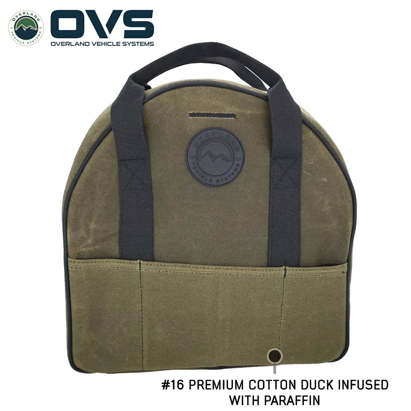 Overland Vehicle Systems Canyon #16 waxed canvas jumper cable storage bag - view 2