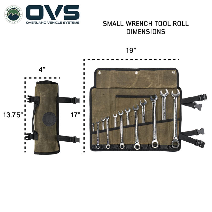 OVS waxed canvas wrench tool roll - view 8