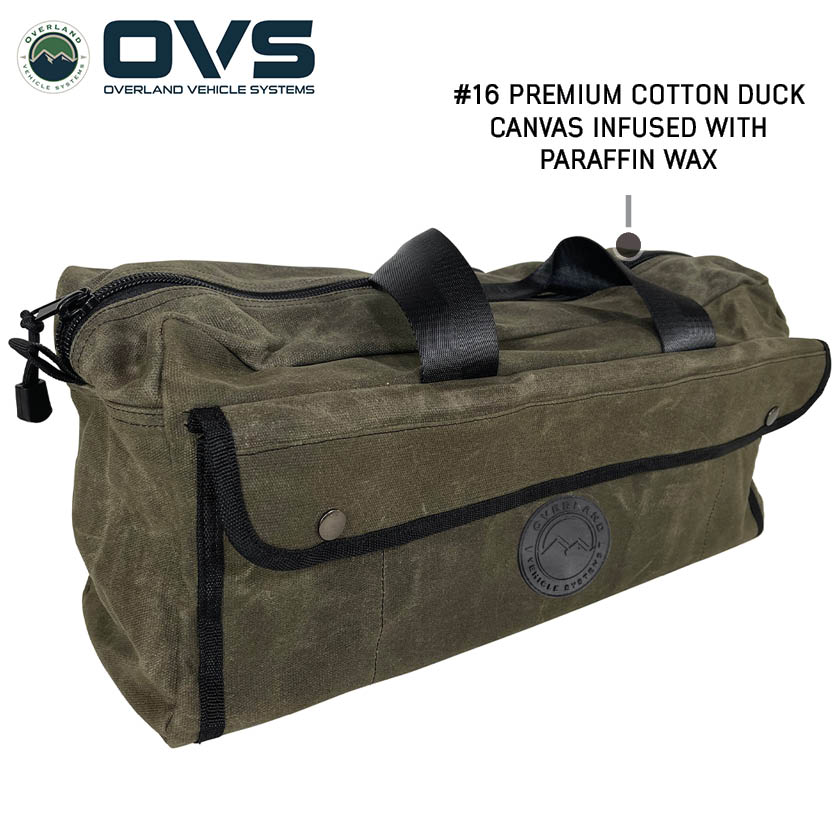 Overland Vehicle Systems small waxed canvas duffle bag - view 3