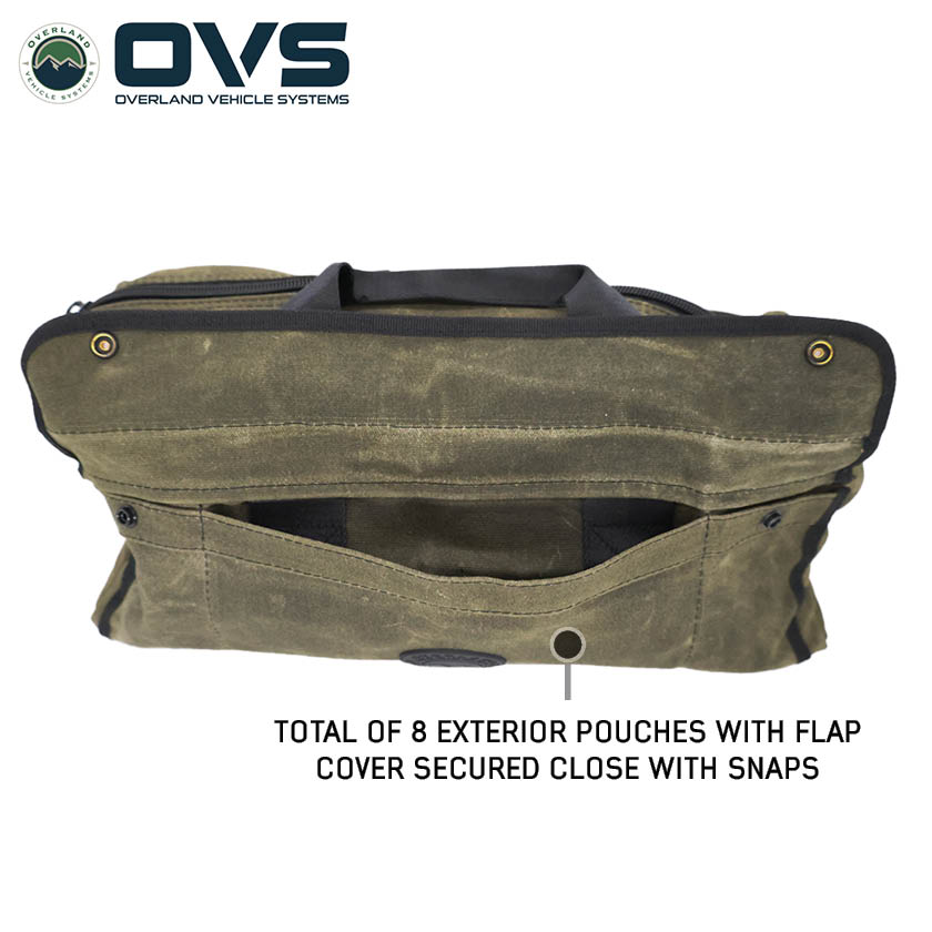 Overland Vehicle Systems small waxed canvas duffle bag - view 6