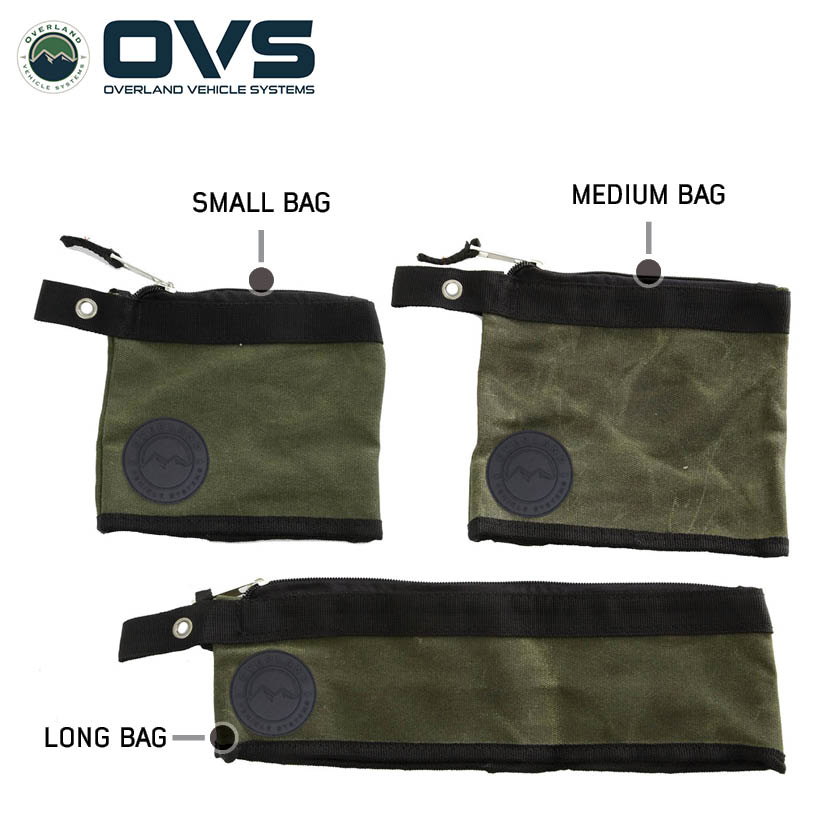 Overland Vehicle Systems Canyon small/medium #12 waxed canvas storage bag 3-piece set - view 7
