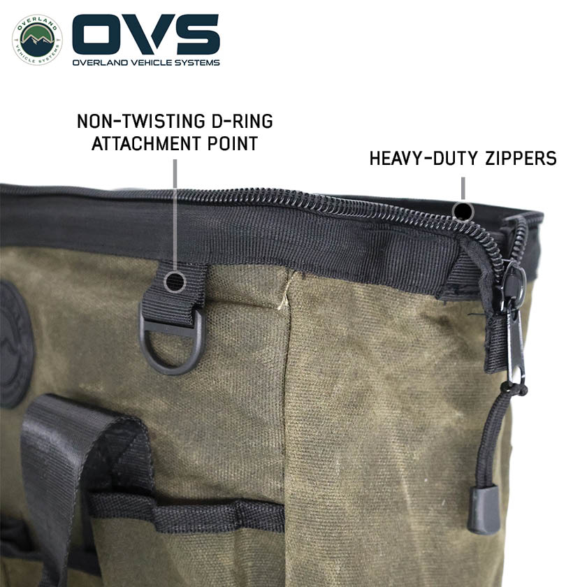 Overland Vehicle Systems Canyon #16 waxed canvas all purpose tool bag - view 4