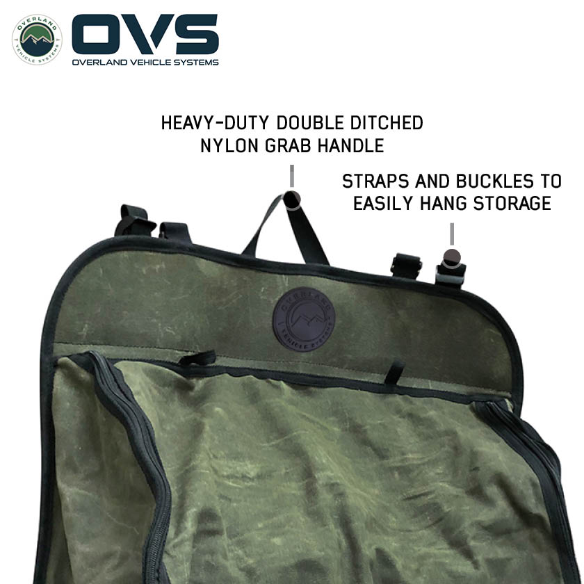 Overland Vehicle Systems Canyon #16 waxed canvas camping gear storage bag - view 3