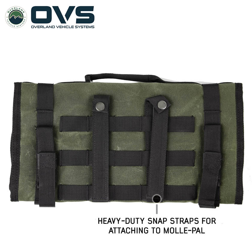 Overland Vehicle Systems Canyon rolled first aid storage bag in waxed canvas - view 8