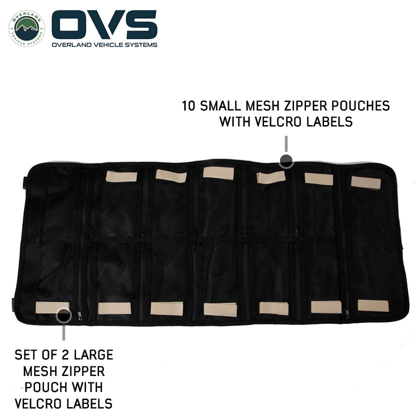 Overland Vehicle Systems Canyon rolled first aid storage bag in waxed canvas - view 4