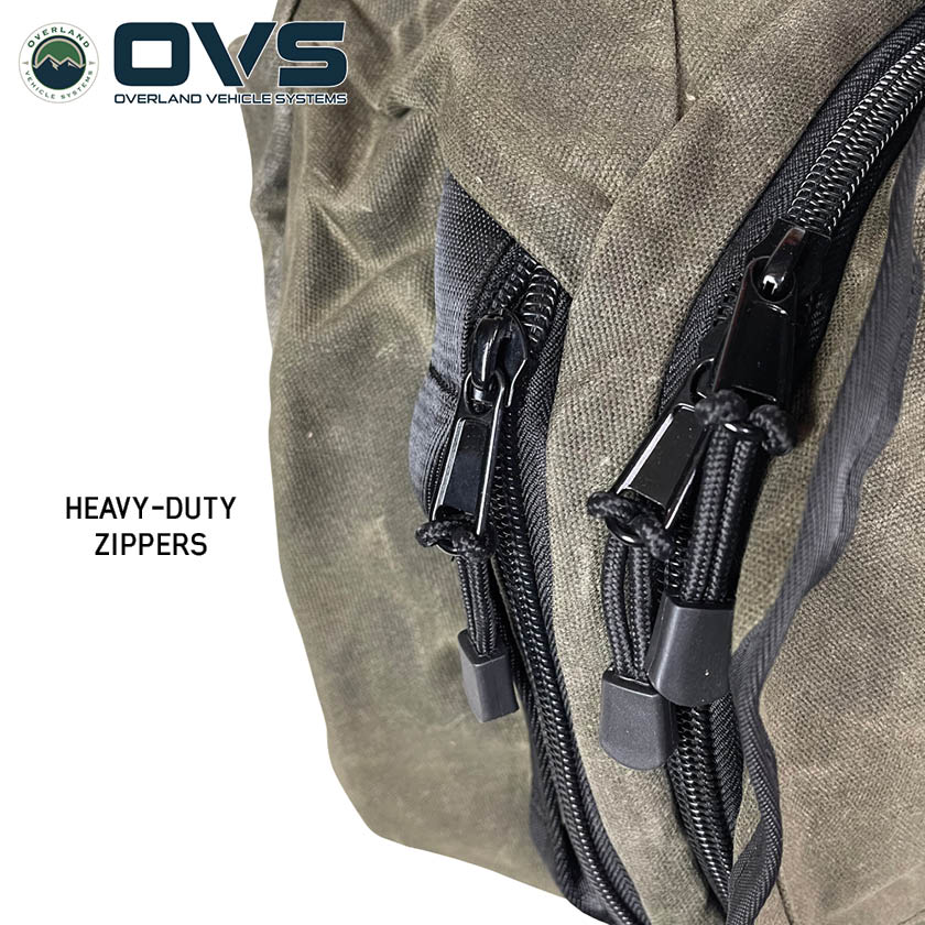 Overland Vehicle Systems large waxed canvas duffle bag - view 2