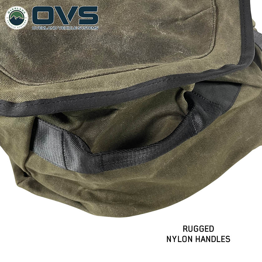 Overland Vehicle Systems large waxed canvas duffle bag - view 3