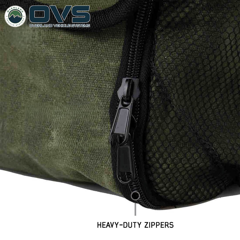 Overland Vehicle Systems waxed canvas overnight toiletry bag - view 3
