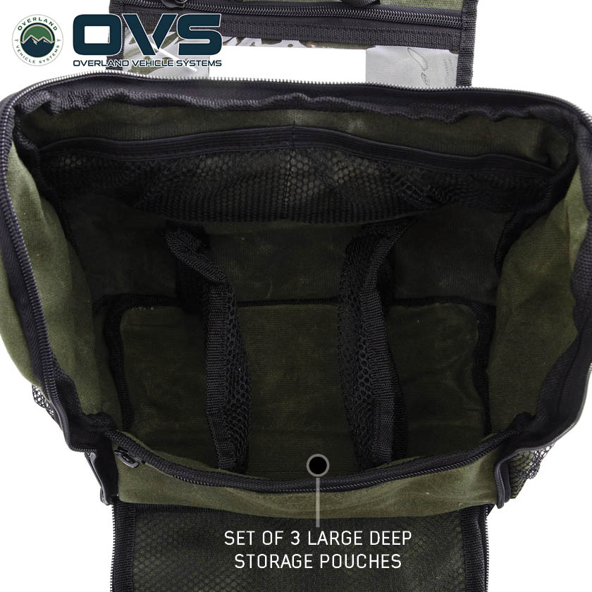 Overland Vehicle Systems waxed canvas overnight toiletry bag - view 8