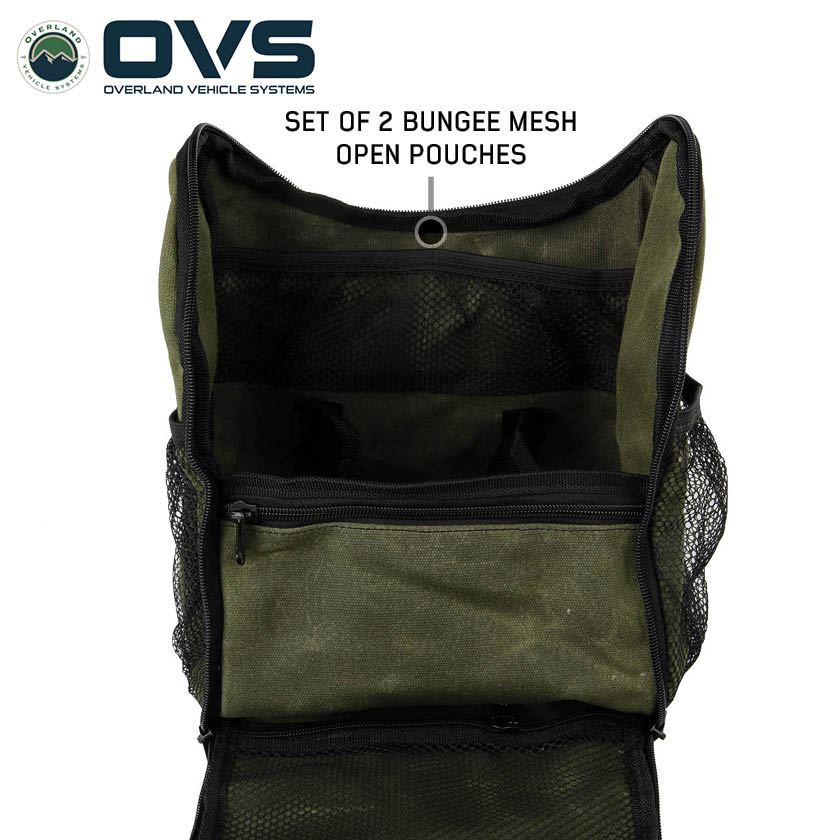 Overland Vehicle Systems waxed canvas overnight toiletry bag - view 9