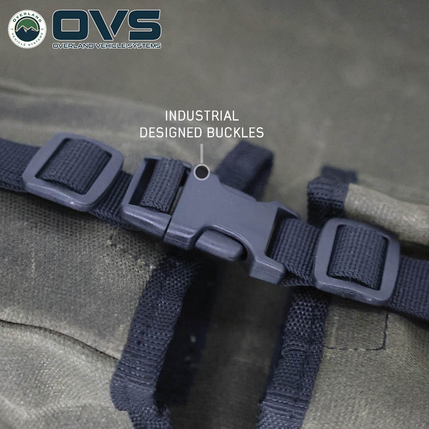 Overland Vehicle Systems Canyon #16 waxed canvas recovery wrap storage bag - view 2