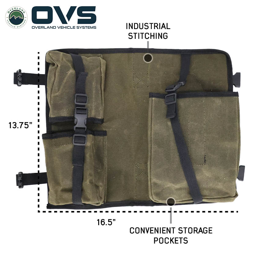 Overland Vehicle Systems Canyon #16 waxed canvas recovery wrap storage bag - view 3