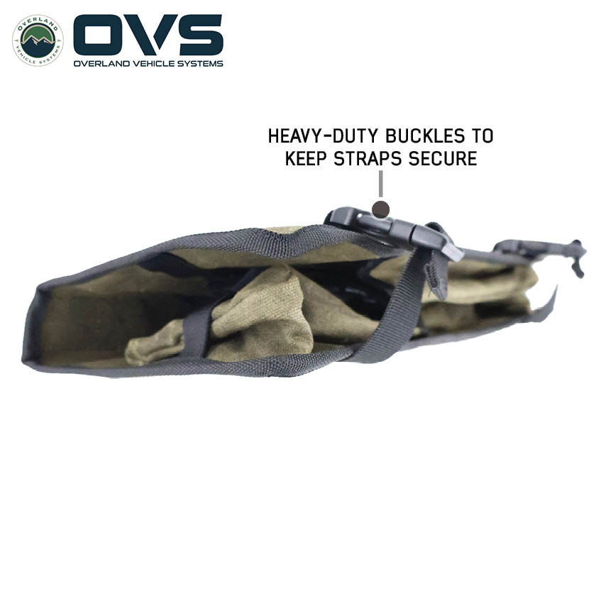 Overland Vehicle Systems Canyon #16 waxed canvas recovery wrap storage bag - view 6