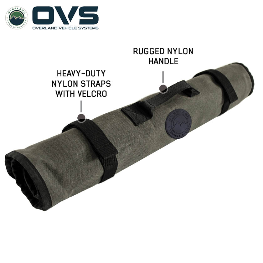 Overland Vehicle Systems Canyon rolled socket organizer bag in waxed canvas - view 2