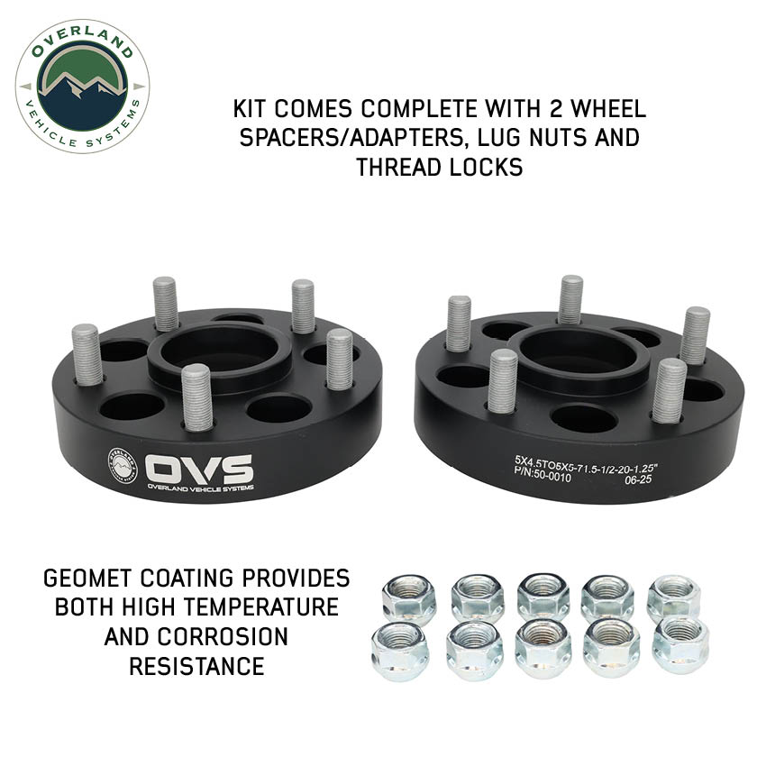 OVS wheel spacers and adapters for Jeep Wrangler, Gladiator, Toyota and GM 1500 - view 2