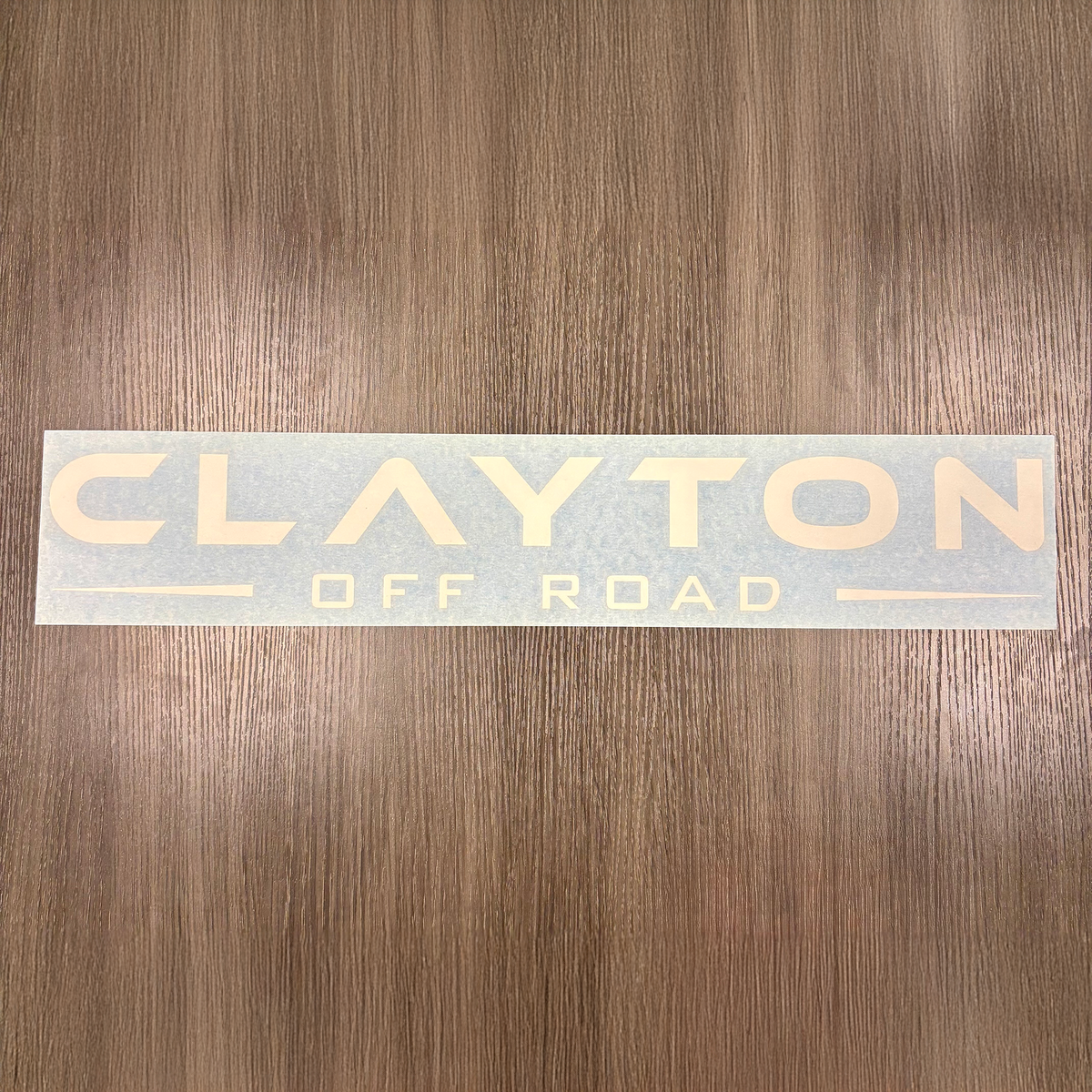 Clayton Off Road white window sticker for Jeep JL and JK trunk windows
