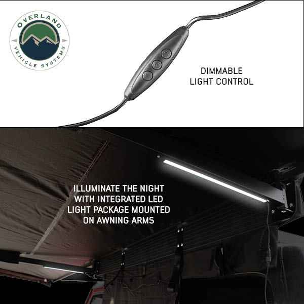 OVS XD Nomadic 180 degree awning, black body and black trim - view 10