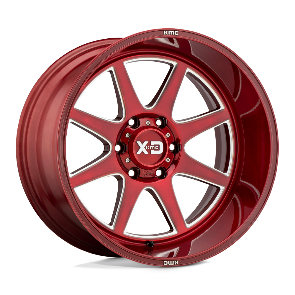 XD Pike (XD844) Wheel - Brushed Red w/ Milled Accents