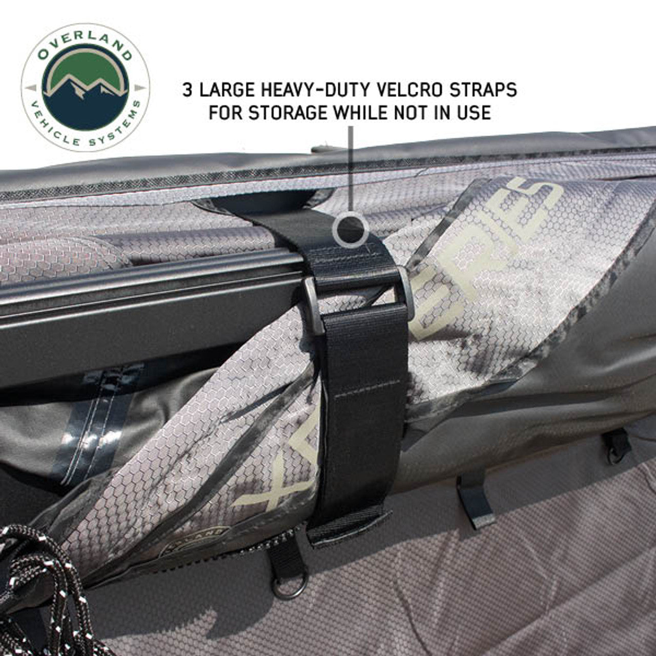 XD Nomadic 270 - Awning W/Lights & Black Out Grey Hex, Black Trim & Black Travel Cover