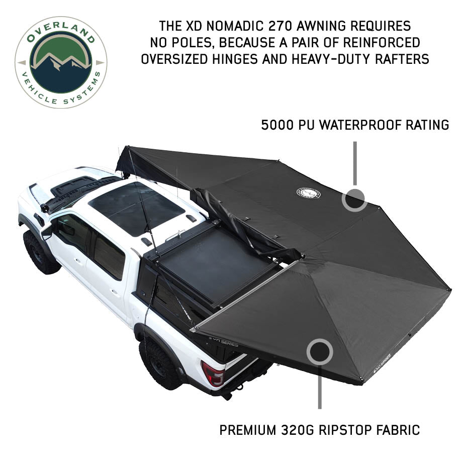 Overland Vehicle Systems XD Nomadic 270 degree awning with lights and blackout - view 2