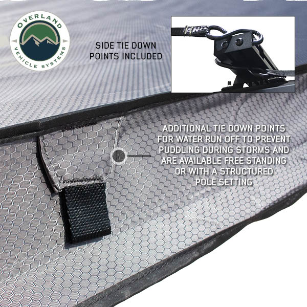 OVS XD Nomadic 270 awning with lights and black out, grey hex - view 5