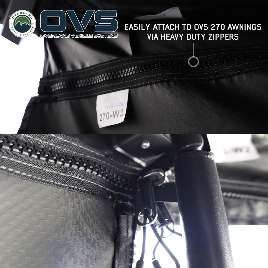 OVS XD Nomadic 270 Grey Hex Awning Walls - view 6