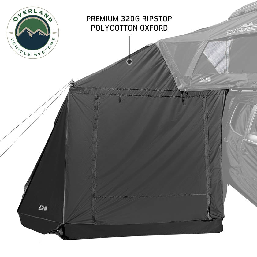 Overland Vehicle Systems XD Everest annex room roof top tent extension - view 2