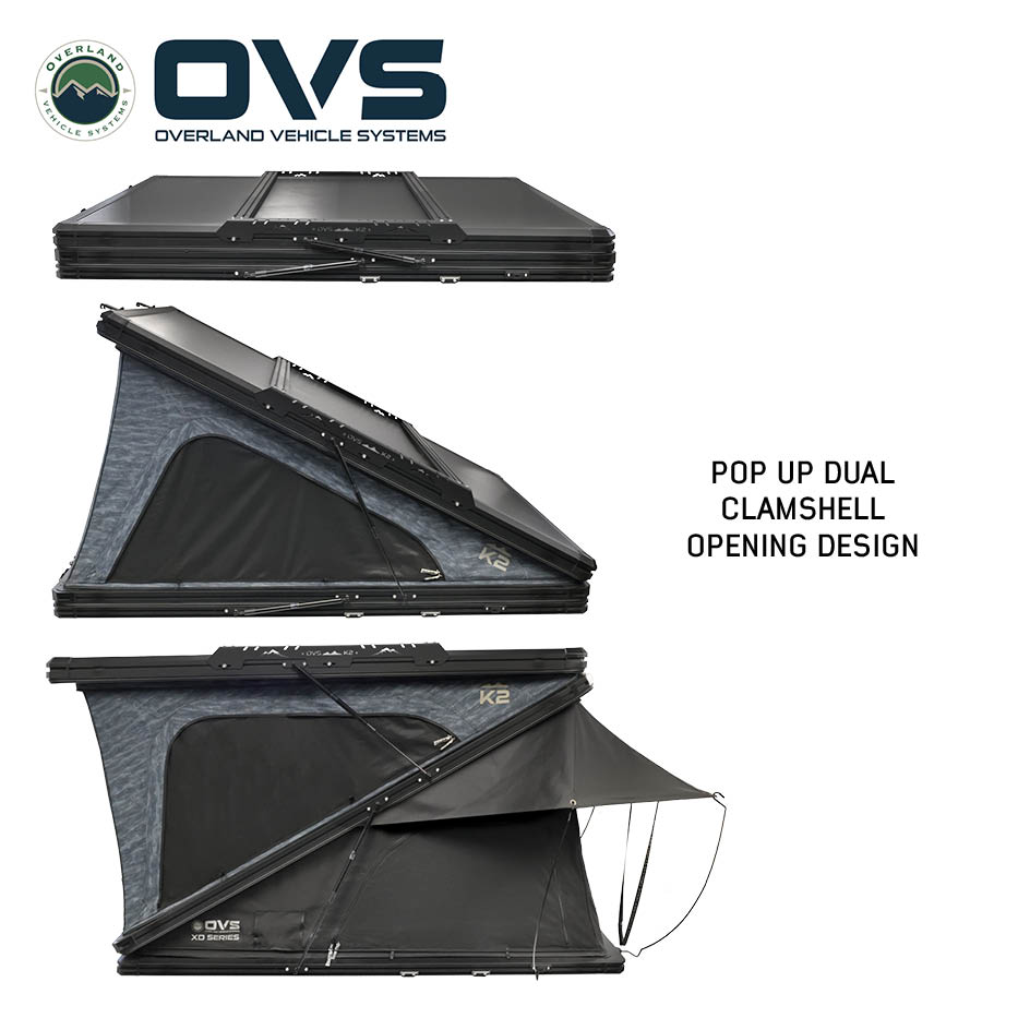 OVS XD K2 clam shell aluminum hard shell roof top tent - view 3