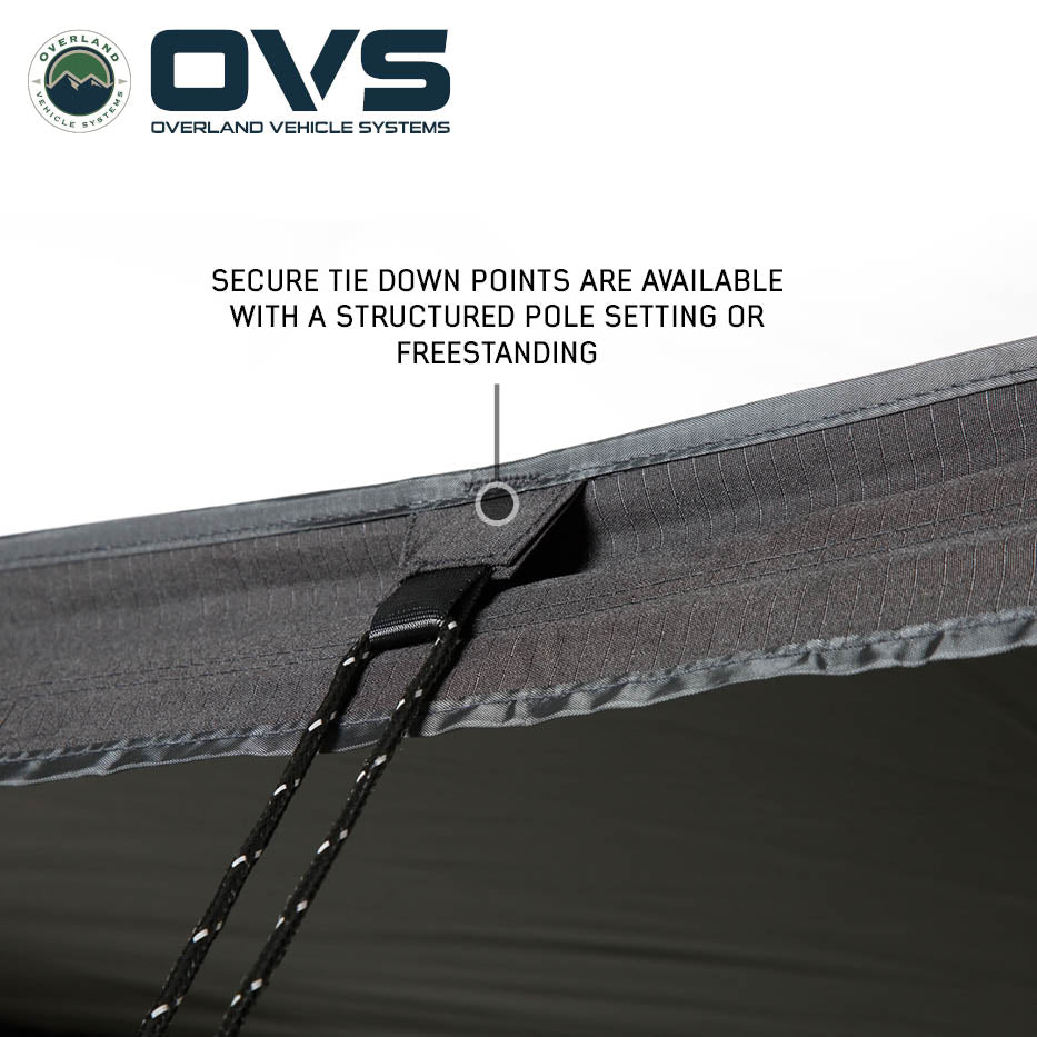 Overland Vehicle Systems XD Nomadic 180 LTE awning with black fabric and travel cover - view 5
