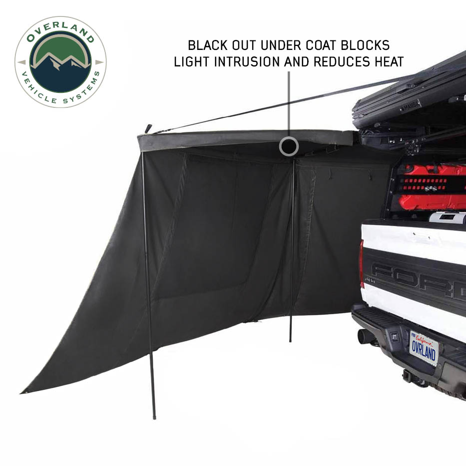 Overland Vehicle Systems XD Nomadic 180 LTE awning walls in black - view 5
