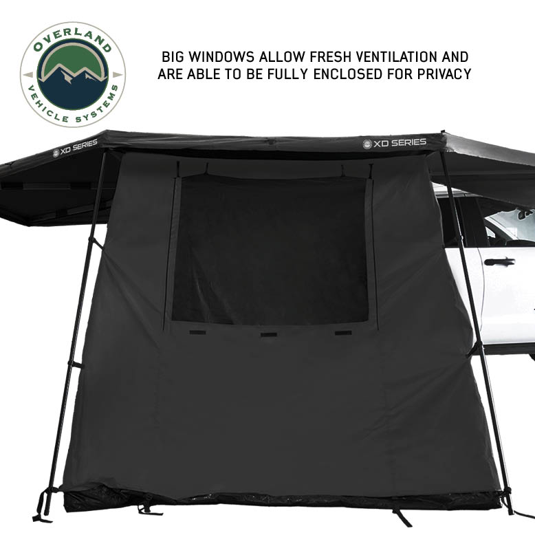 OVS XD Nomadic 270/180 degree awning annex room enclosure, black - view 3