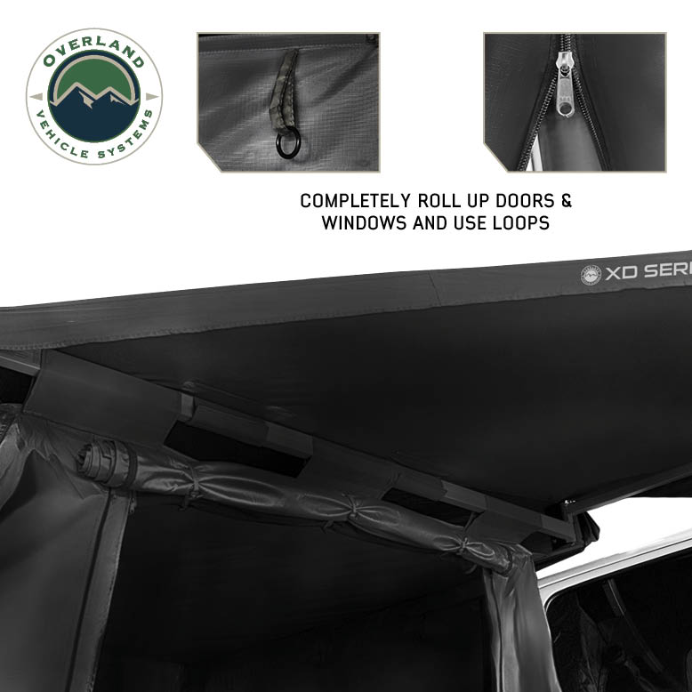 OVS XD Nomadic 270/180 degree awning annex room enclosure, black - view 8