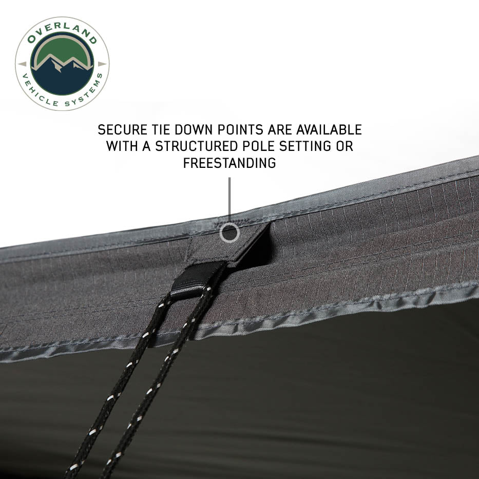 Overland Vehicle Systems XD Nomadic 270 LT awning with black fabric and travel cover - view 5