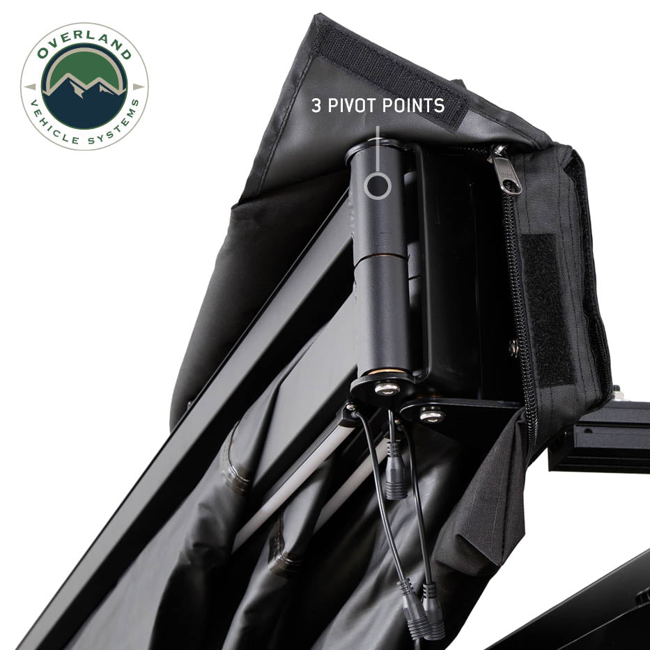 Overland Vehicle Systems XD Nomadic 270 LT awning with black fabric and travel cover - view 8