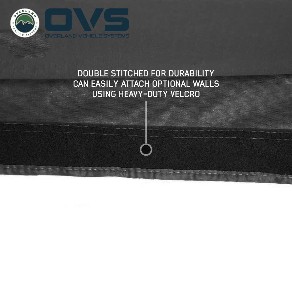 Overland Vehicle Systems XD Nomadic 270 LTE awning with black fabric and travel cover - view 10